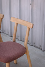 Article Ulka Dining Chair - White Oak and Ratine Oxide (Set of 2)