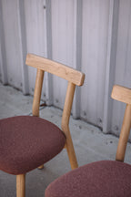 Article Ulka Dining Chair - White Oak and Ratine Oxide (Set of 2)