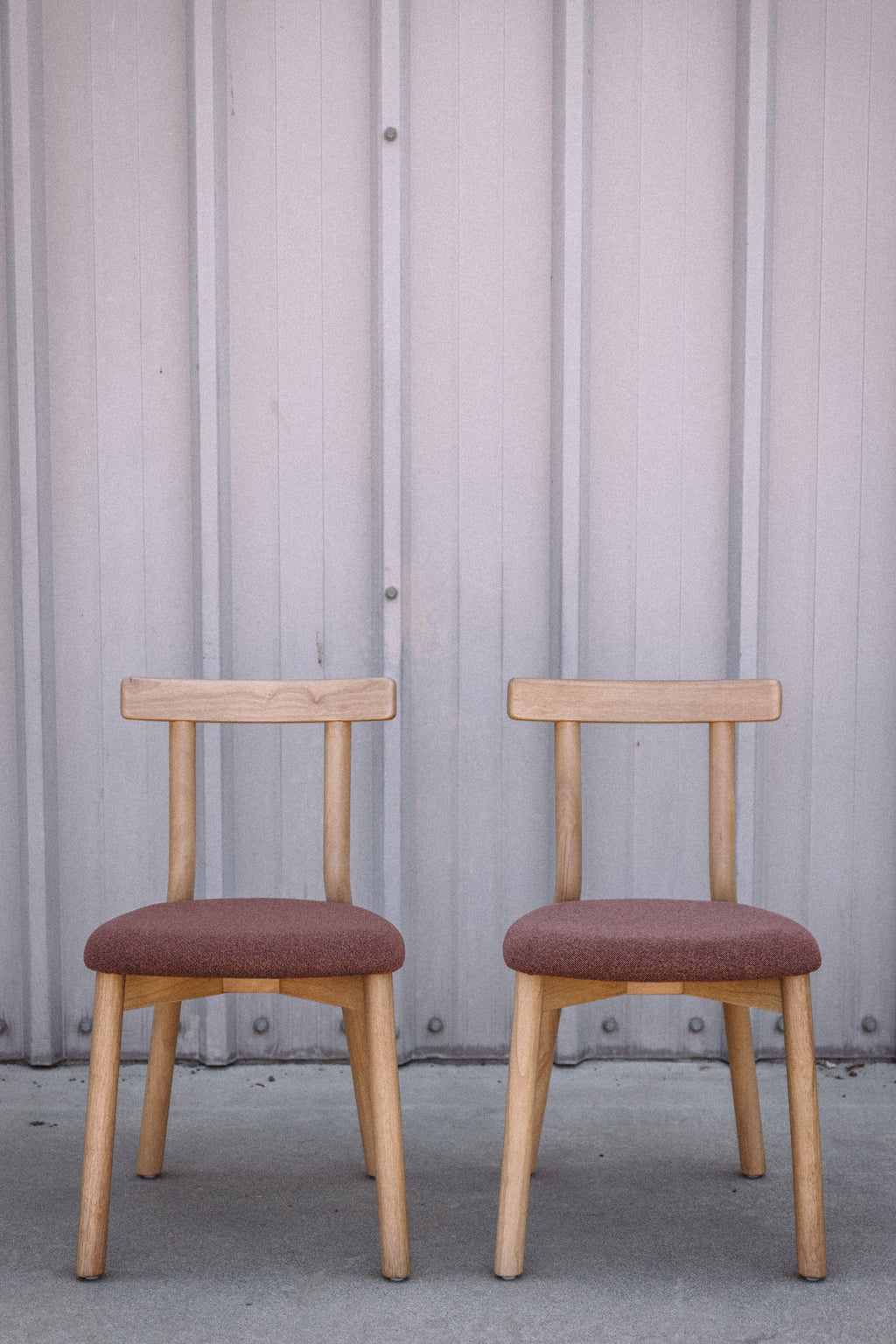 Article Ulka Dining Chair - White Oak and Ratine Oxide (Set of 2)
