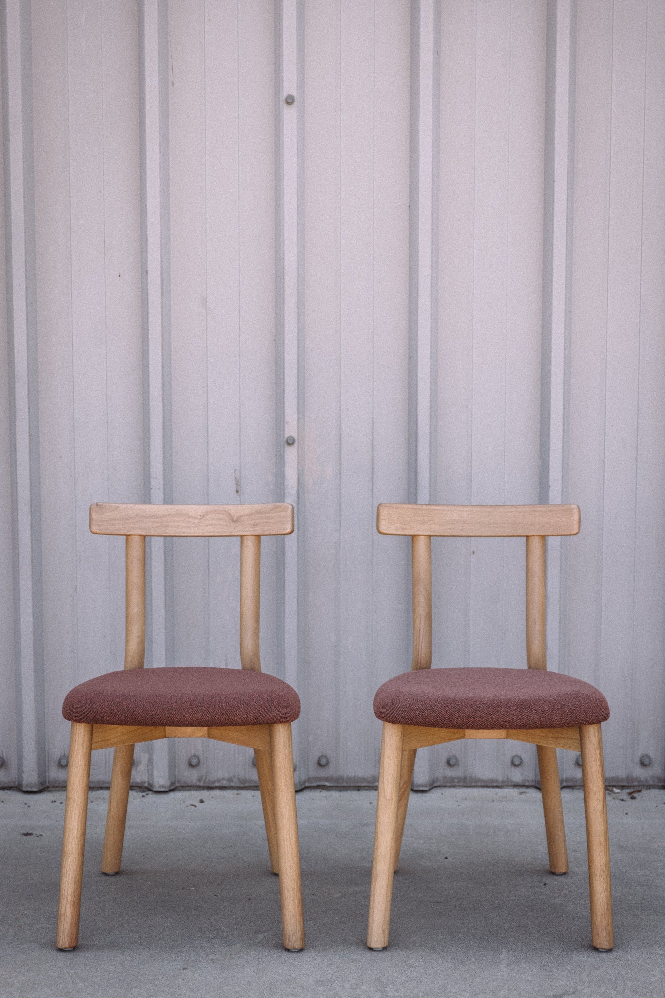 Article Ulka Dining Chair - White Oak and Ratine Oxide (Set of 2)