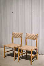 Article Wosla Corded Dining Chair - Oak/Danish Cord (Set of 2)