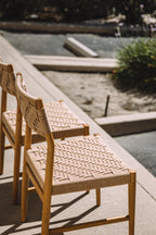 Article Wosla Corded Dining Chair - Oak/Danish Cord (Set of 2)