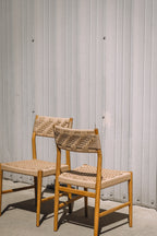 Article Wosla Corded Dining Chair - Oak/Danish Cord (Set of 2)