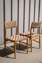 Article Wosla Corded Dining Chair - Oak/Danish Cord (Set of 2)