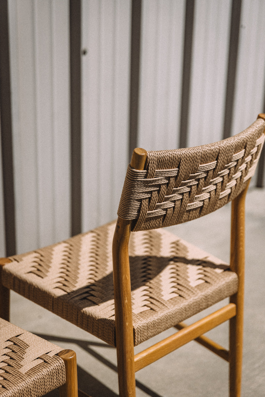 Article Wosla Corded Dining Chair - Oak/Danish Cord (Set of 2)