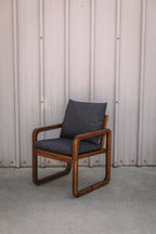 (Set of 6) Article Laholm Outdoor Dining Chair - Dravite Black