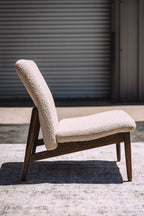Burrow Gimlet Chair + Ottoman - Oatmeal - Performance Boucle