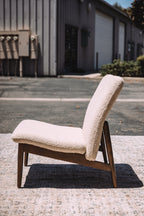 Burrow Gimlet Chair + Ottoman - Oatmeal - Performance Boucle
