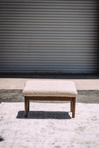 Burrow Gimlet Chair + Ottoman - Oatmeal - Performance Boucle