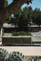 Burrow Range 5PC Sectional Lounger Moss Green