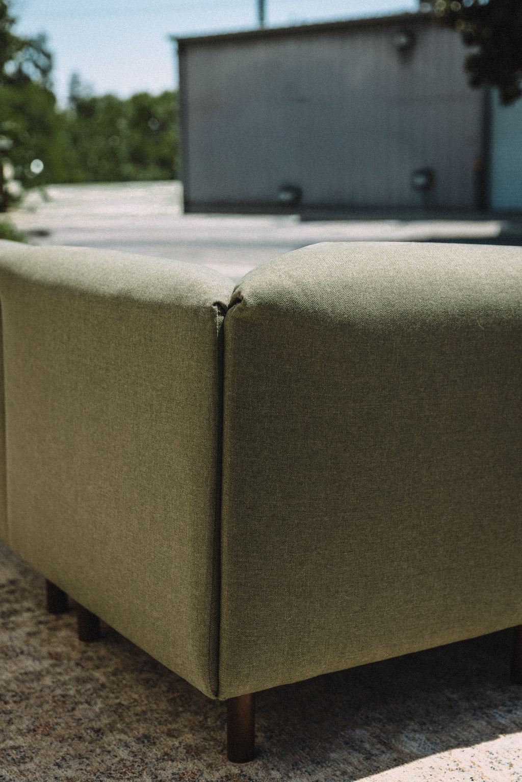 Burrow Range 5PC Sectional Lounger Moss Green