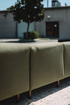 Burrow Range 5PC Sectional Lounger Moss Green