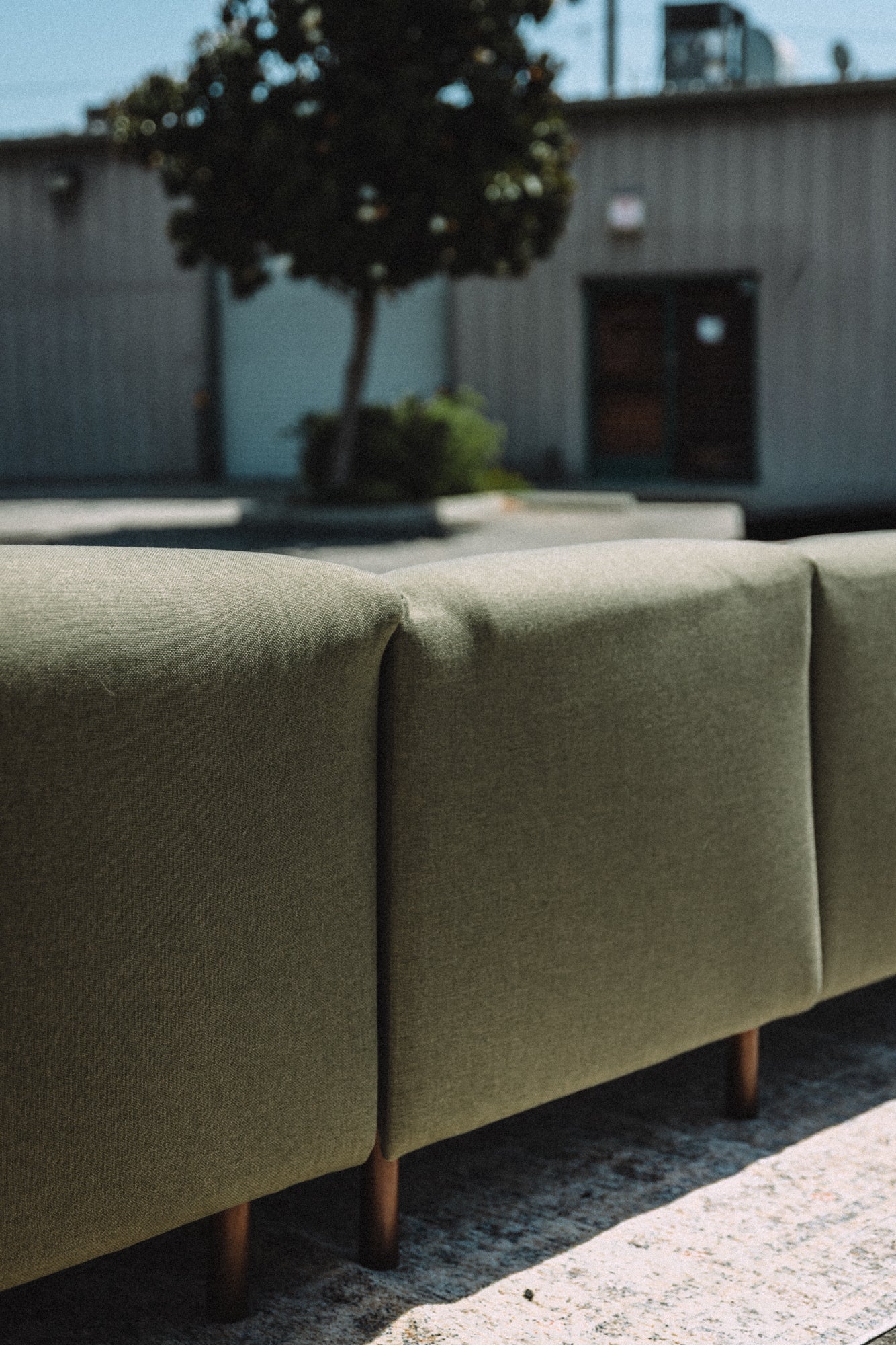 Burrow Range 5PC Sectional Lounger Moss Green