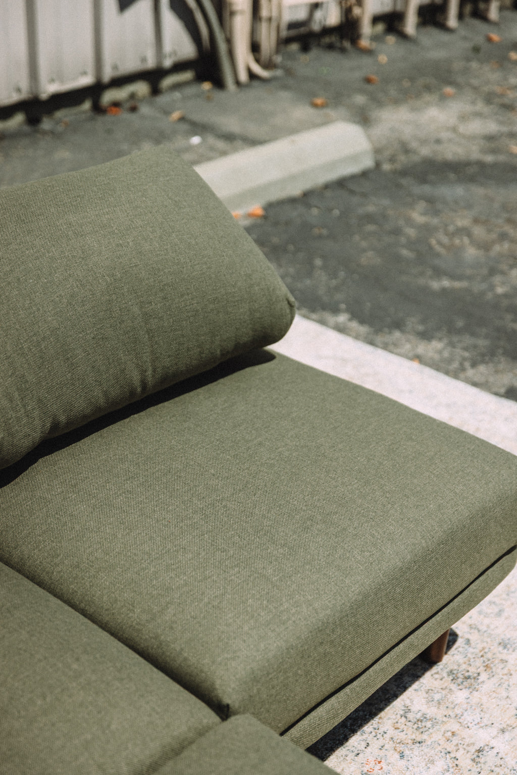 Burrow Range 5PC Sectional Lounger Moss Green