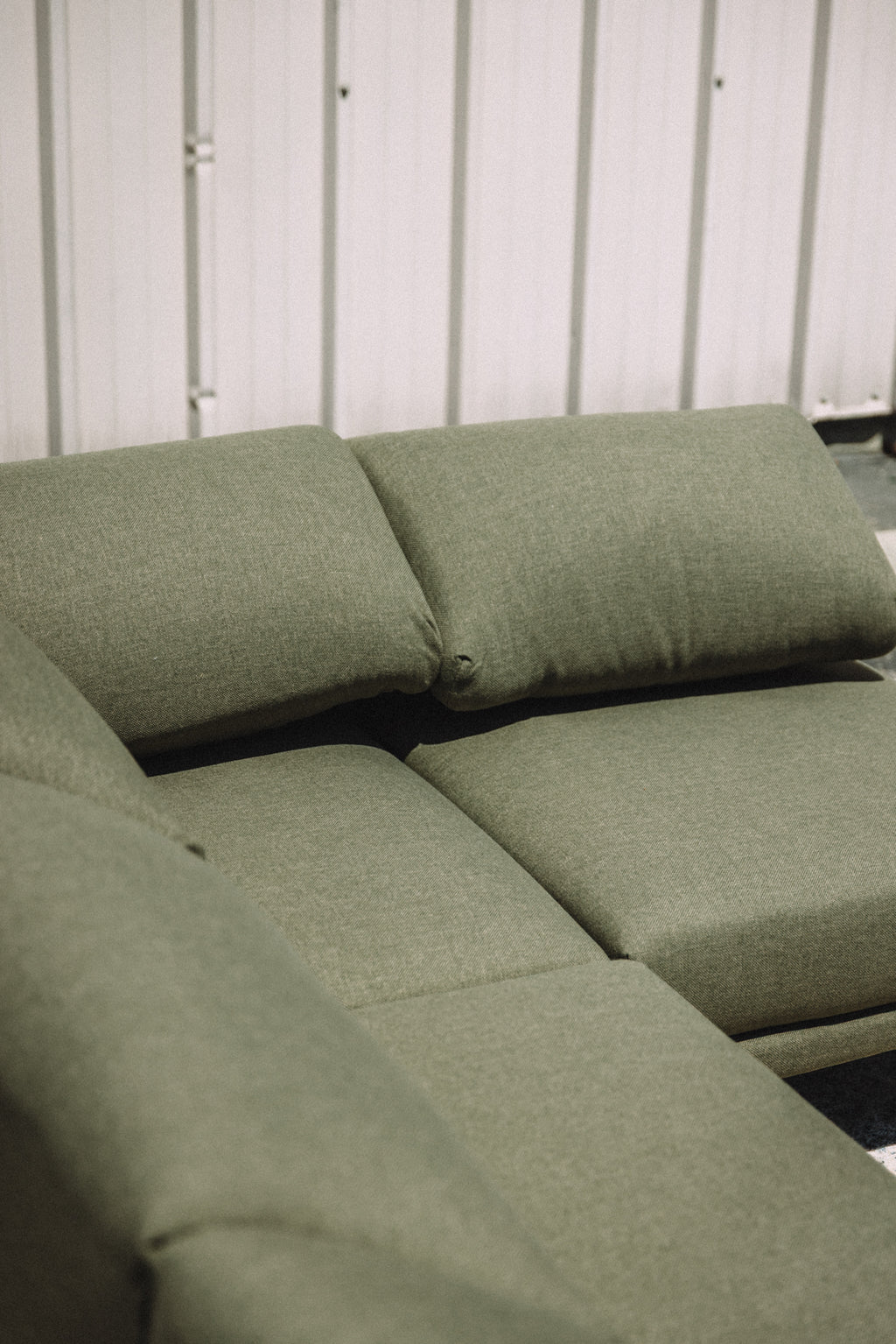 Burrow Range 5PC Sectional Lounger Moss Green