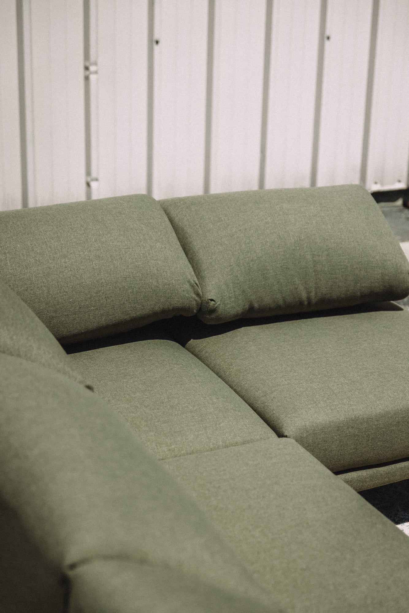 Burrow Range 5PC Sectional Lounger Moss Green