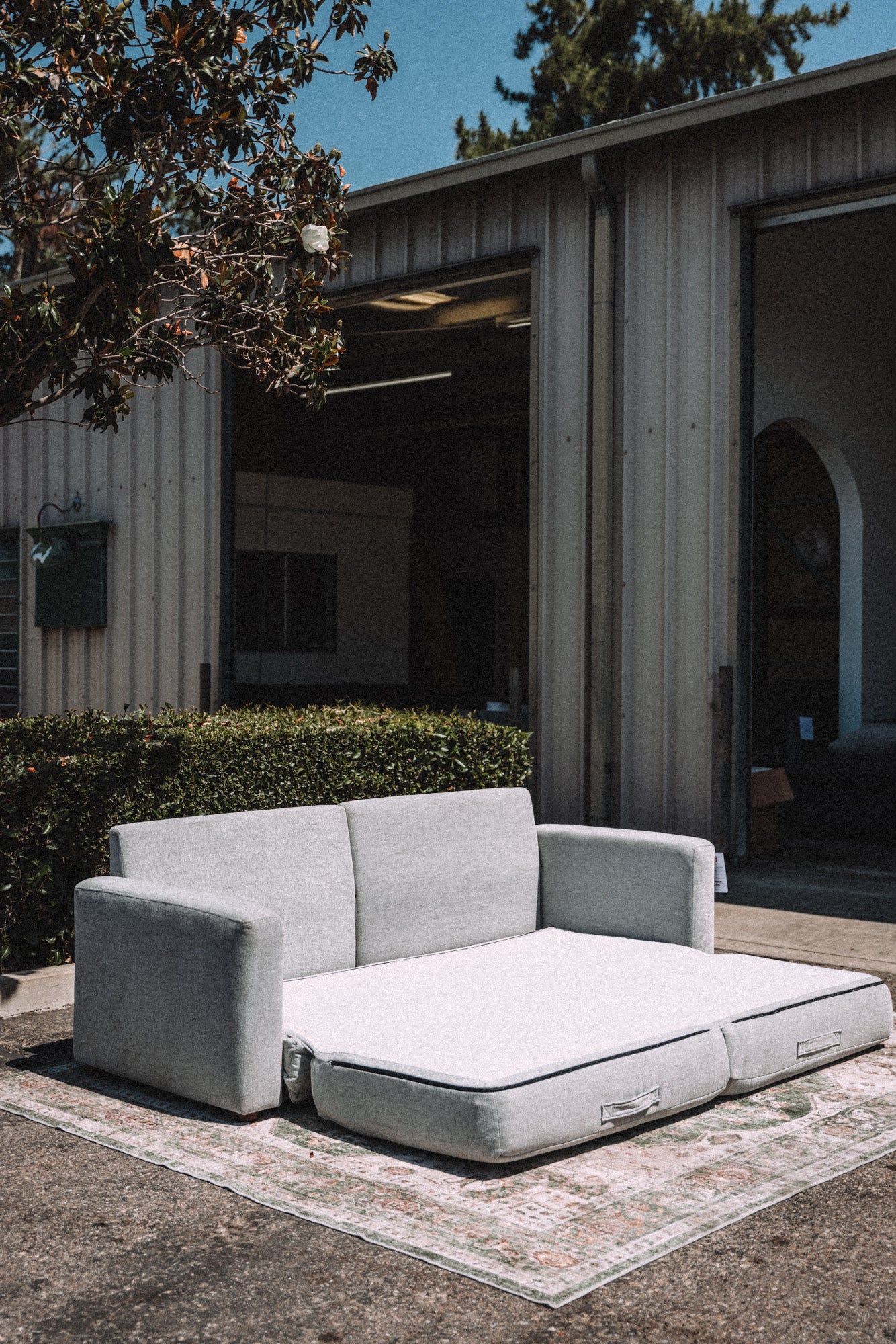 Burrow Span Sleeper Sofa Crushed Gravel