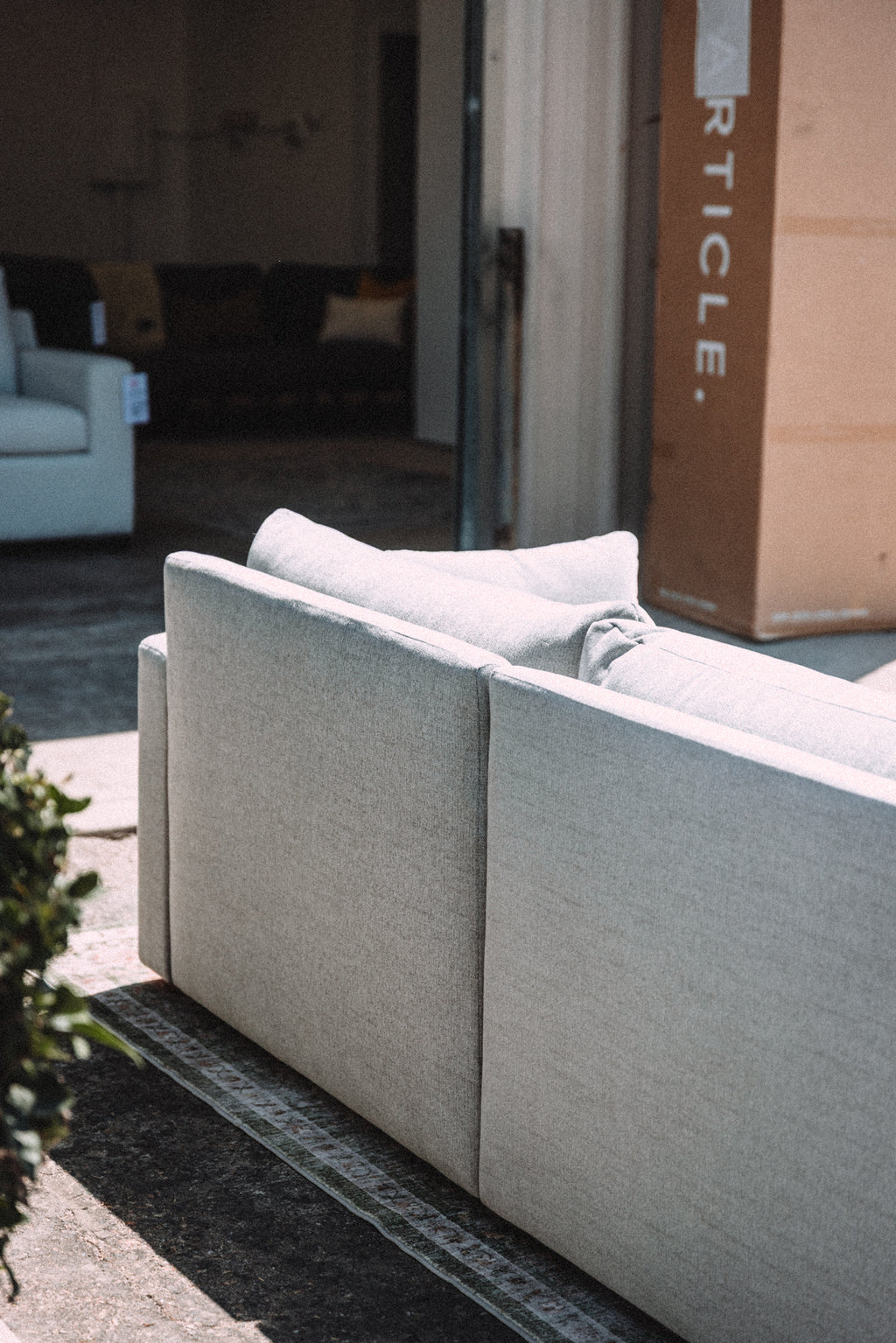 Burrow Span Sleeper Sofa Crushed Gravel