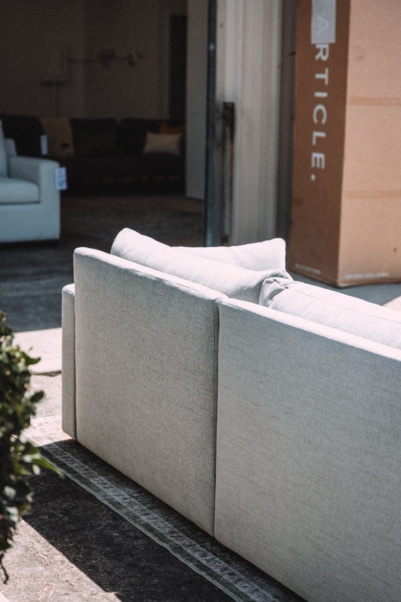 Burrow Span Sleeper Sofa Crushed Gravel