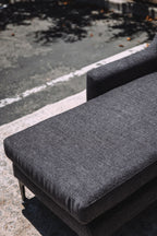 Burrow Nomad King Chaise Sectional - Heather Charcoal Performance Chenille