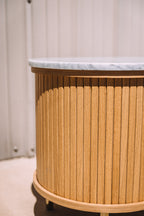 Castlery Harper Marble Storage Side Table
