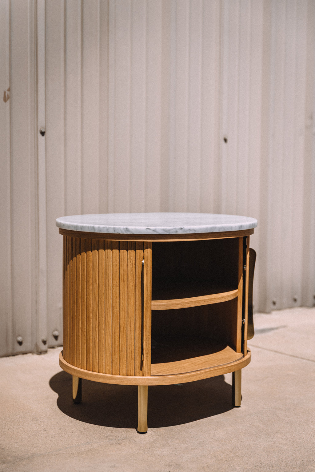 Castlery Harper Marble Storage Side Table