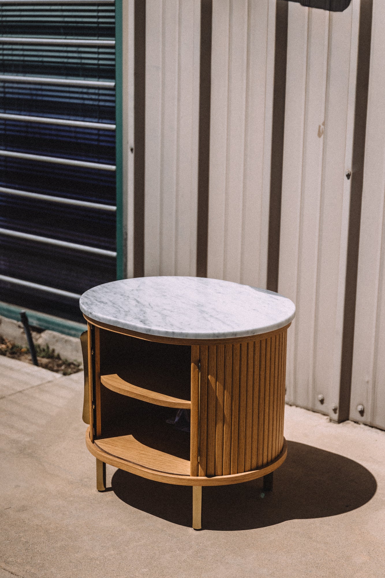 Castlery Harper Marble Storage Side Table