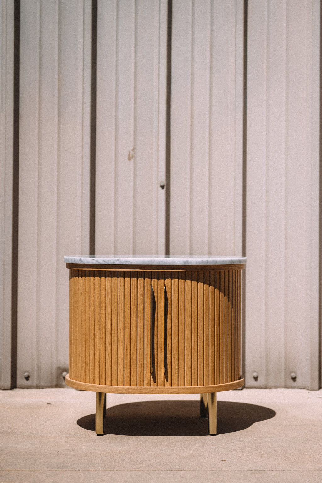 Castlery Harper Marble Storage Side Table