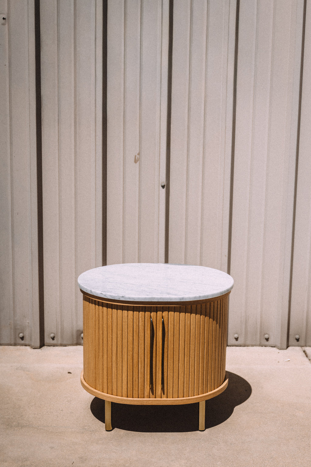 Castlery Harper Marble Storage Side Table