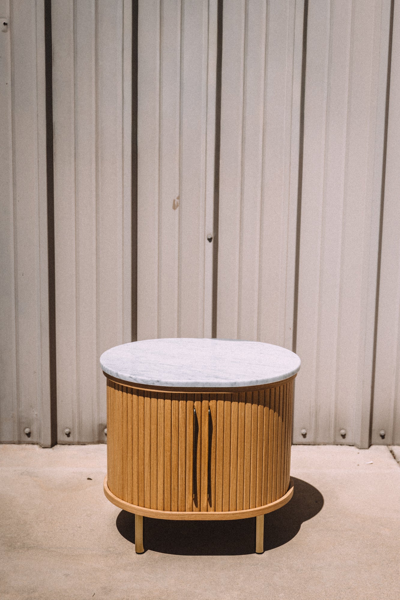 Castlery Harper Marble Storage Side Table