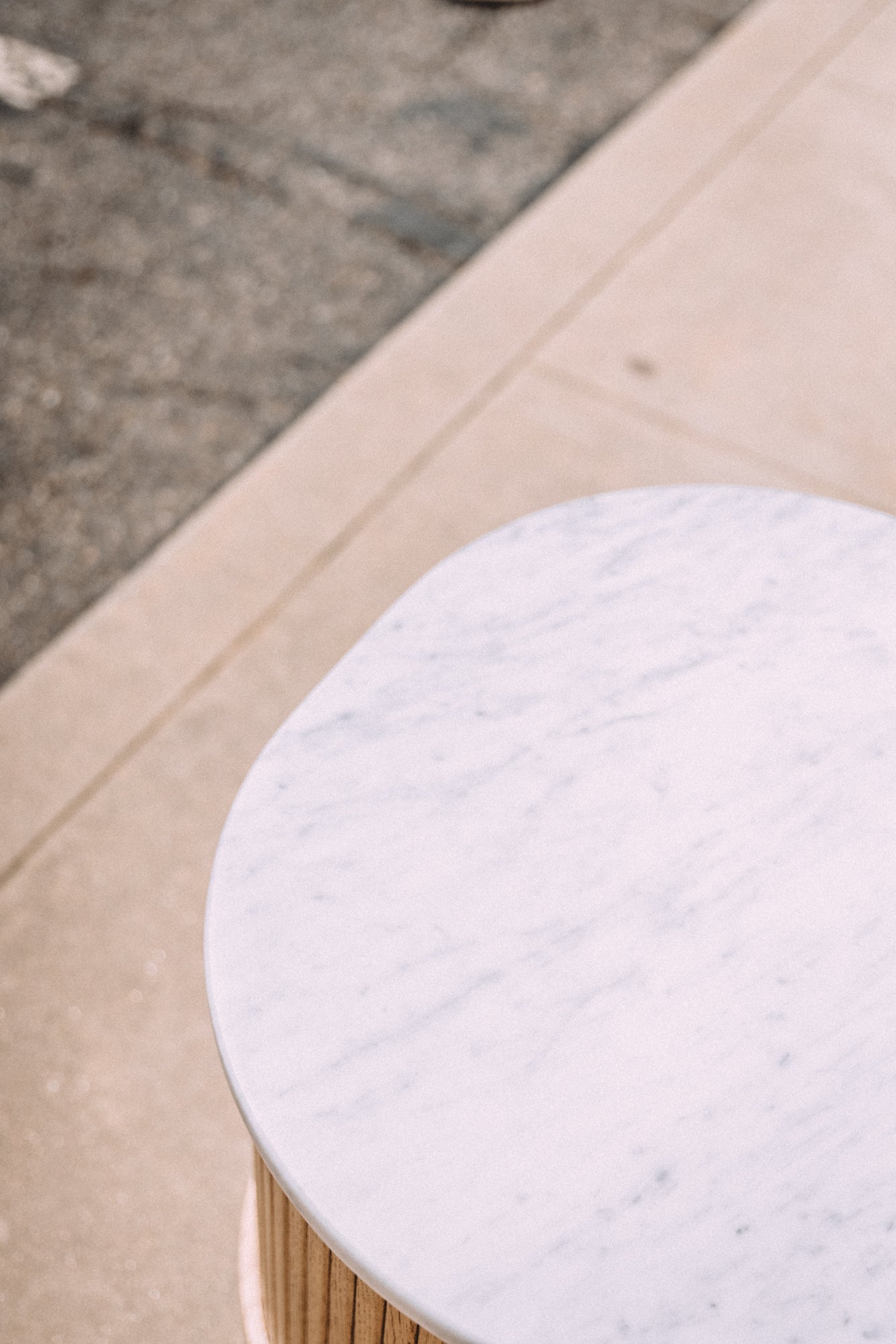 Castlery Harper Marble Storage Side Table