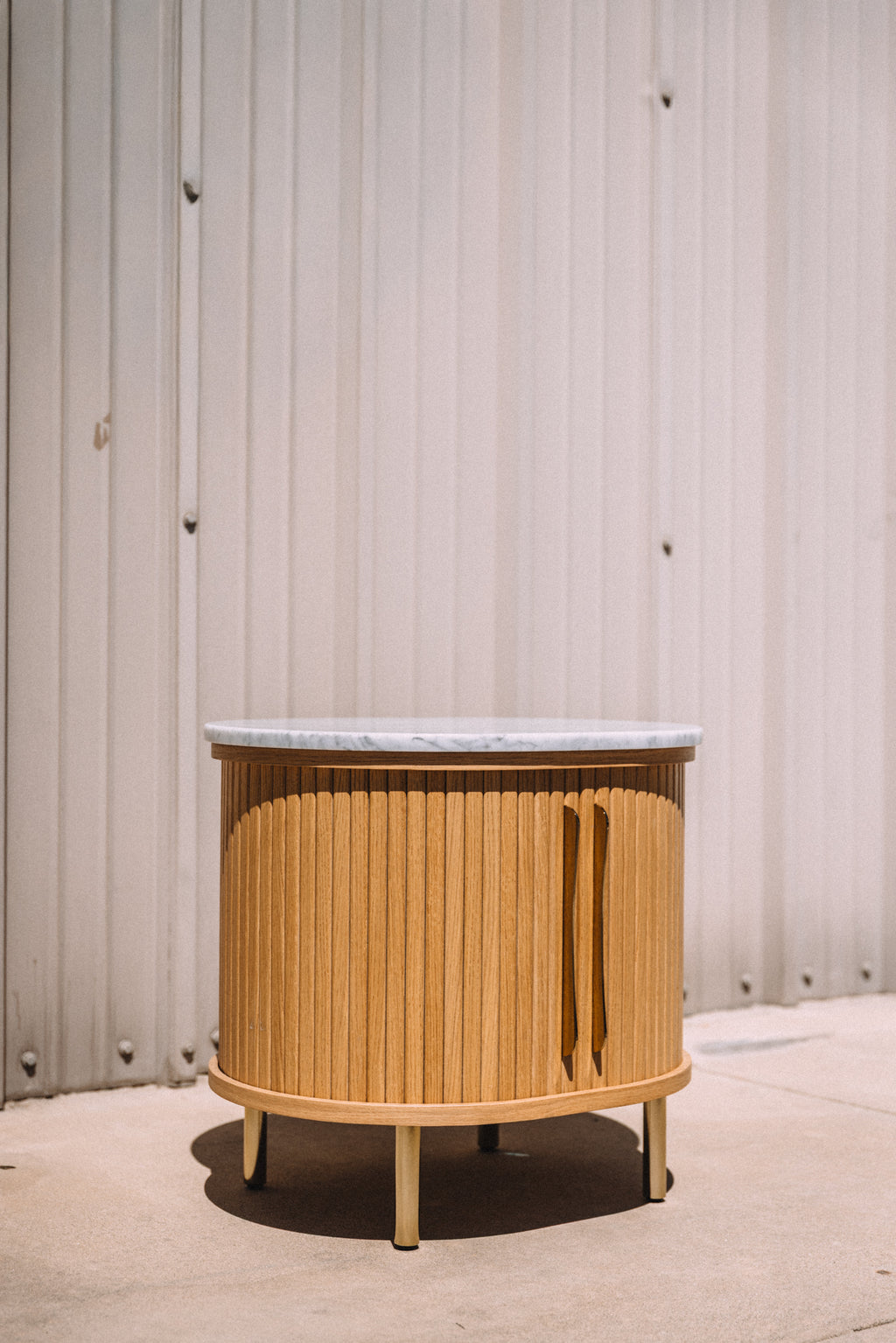Castlery Harper Marble Storage Side Table
