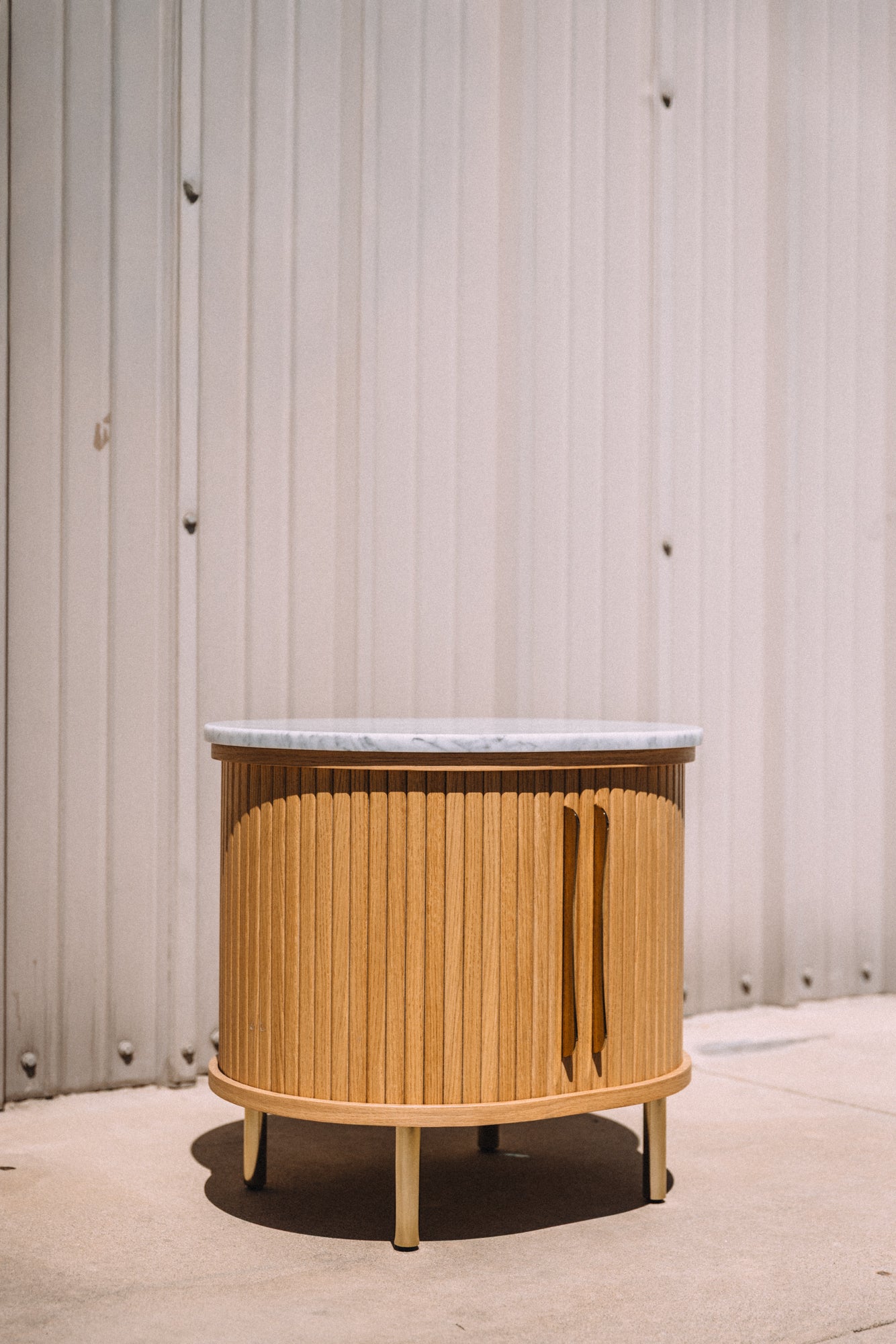 Castlery Harper Marble Storage Side Table
