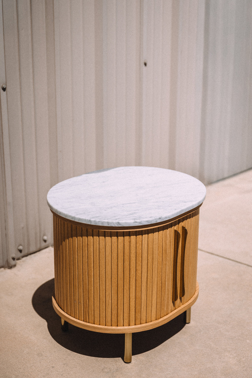 Castlery Harper Marble Storage Side Table