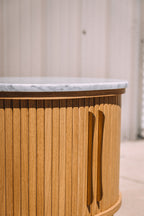 Castlery Harper Marble Storage Side Table