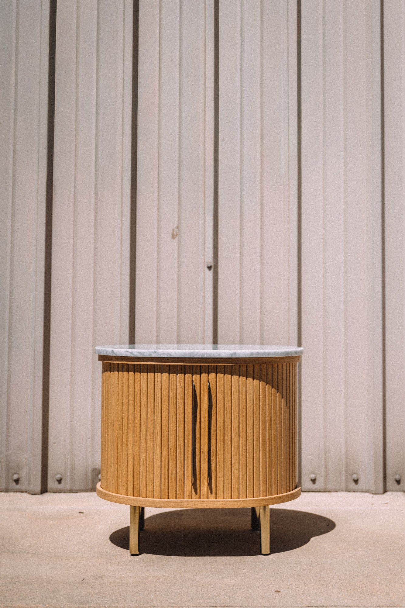 Castlery Harper Marble Storage Side Table