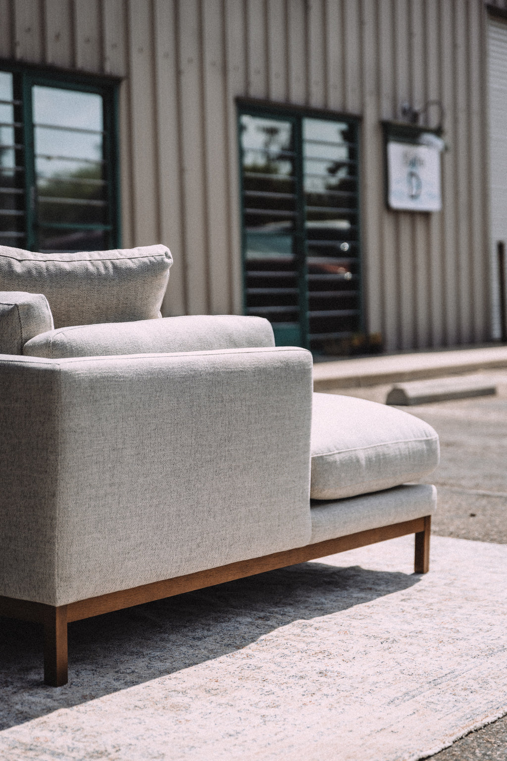 Castlery Owen Chaise Sectional Couch - Pearl Beige