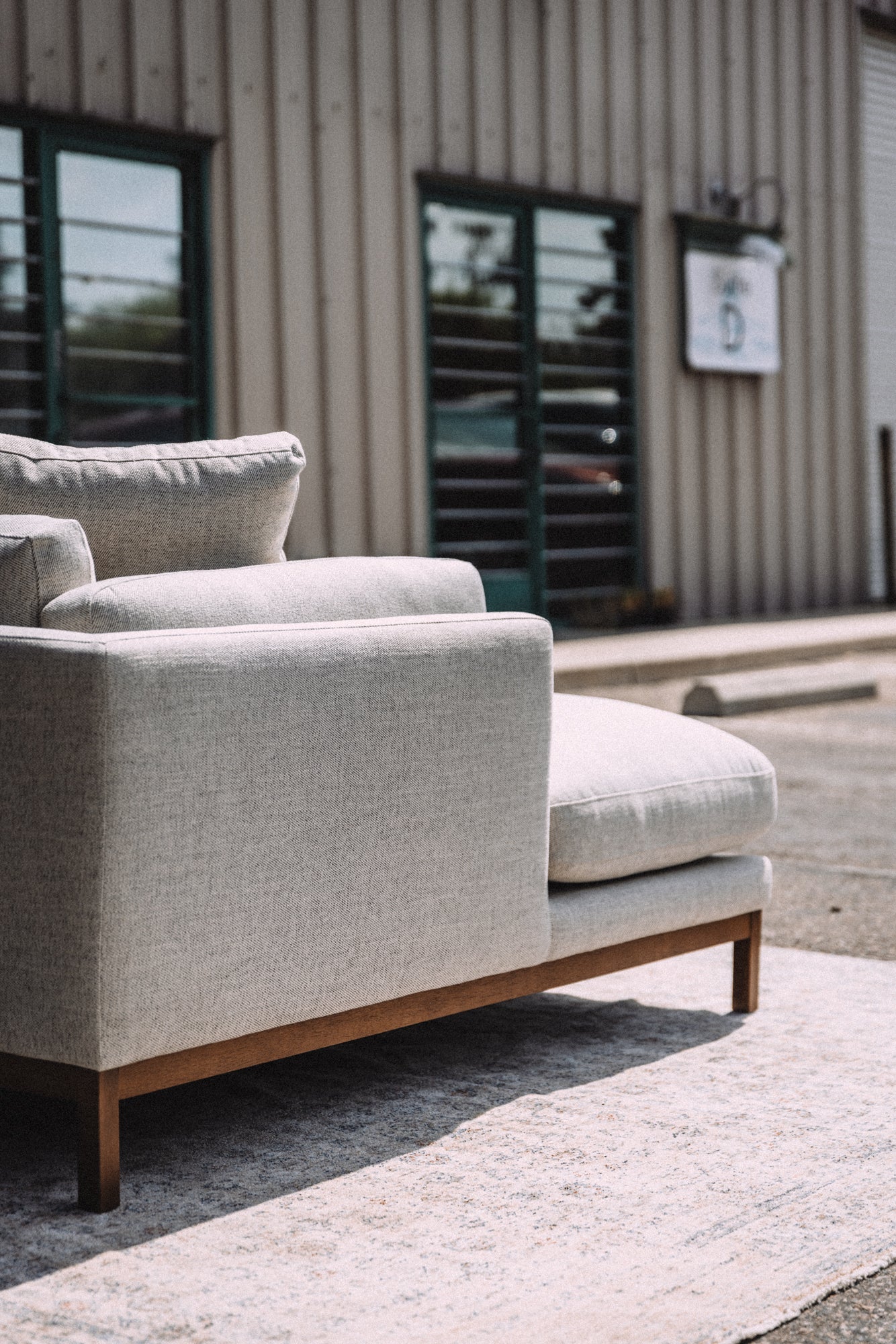 Castlery Owen Chaise Sectional Couch - Pearl Beige