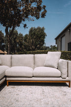 Castlery Owen Chaise Sectional Couch - Pearl Beige