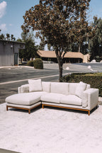 Castlery Owen Chaise Sectional Couch - Pearl Beige
