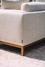 Castlery Owen Chaise Sectional Couch - Pearl Beige