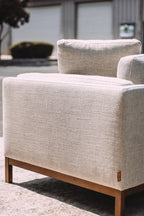 Castlery Owen Chaise Sectional Couch - Pearl Beige