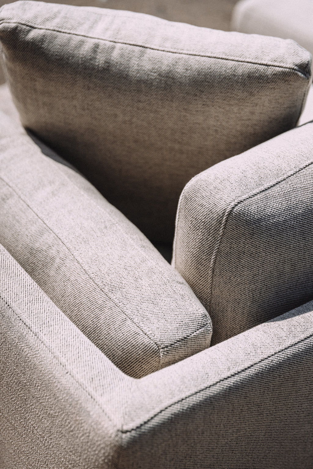 Castlery Owen Chaise Sectional Couch - Pearl Beige