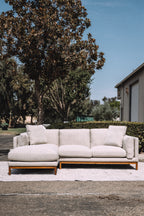 Castlery Owen Chaise Sectional Couch - Pearl Beige