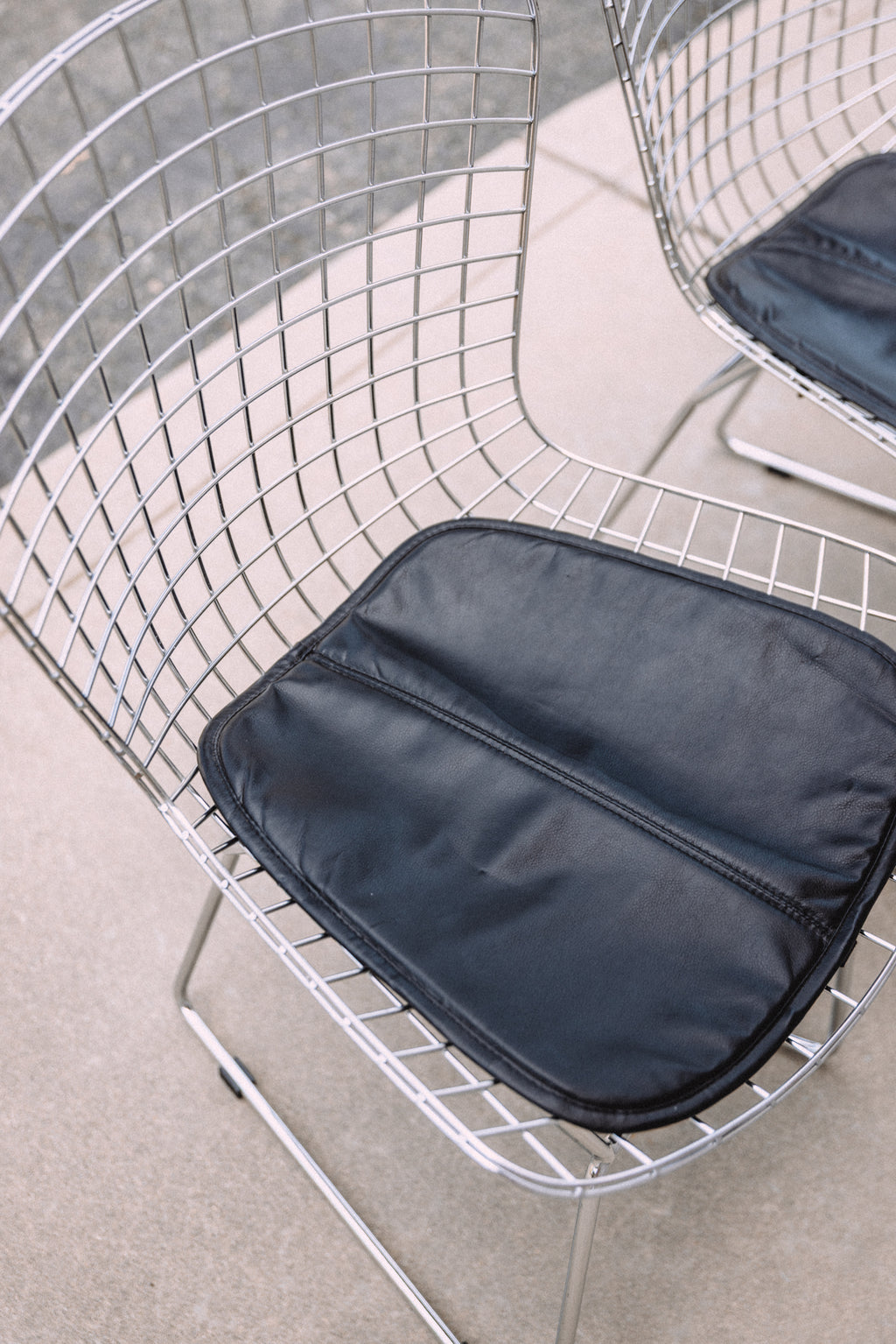 (Set of 2) Aiotreb Chrome Wire Chairs