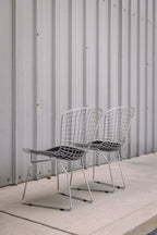 (Set of 2) Aiotreb Chrome Wire Chairs