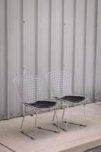 (Set of 2) Aiotreb Chrome Wire Chairs