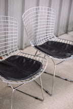 (Set of 2) Aiotreb Chrome Wire Chairs