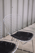 (Set of 2) Aiotreb Chrome Wire Chairs