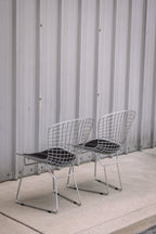(Set of 2) Aiotreb Chrome Wire Chairs